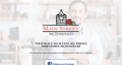 Desktop Screenshot of mainstreetmcdonough.com